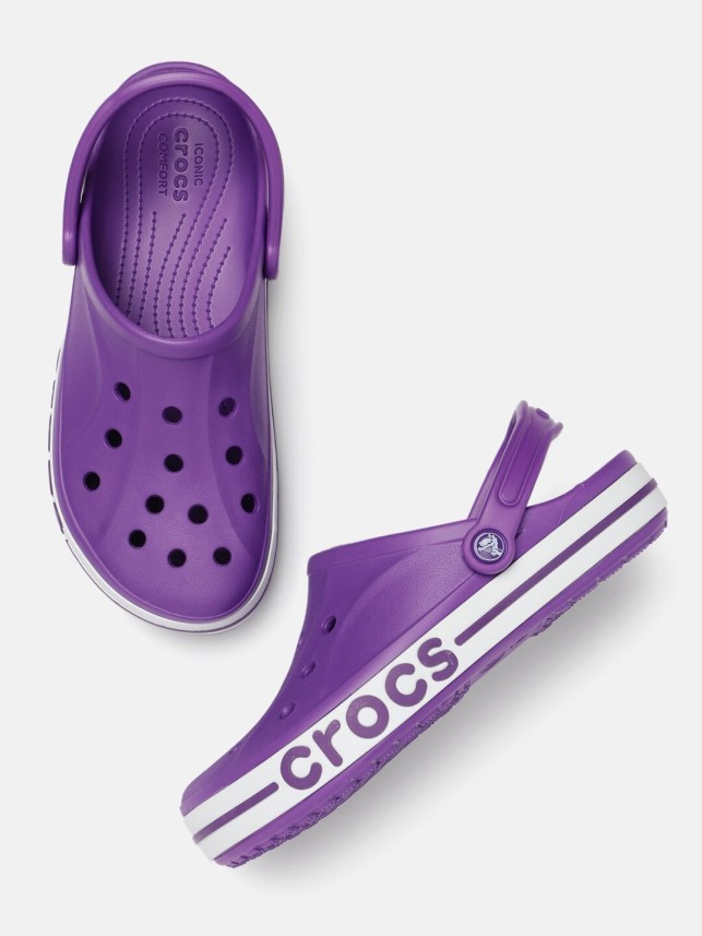 crocs purple sandals