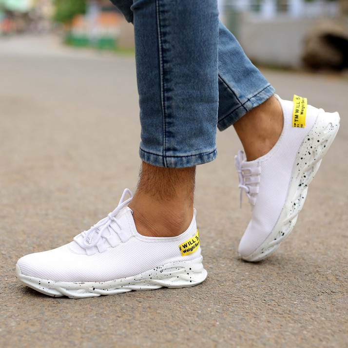 White shoes with joggers Clearance