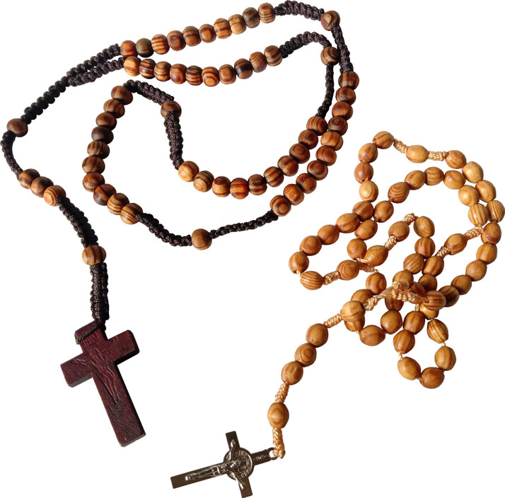2pc Handcrafted Olive Wood Beads 