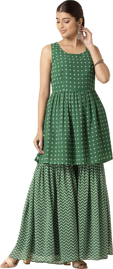 indya Women Kurta and Sharara Set - Buy 