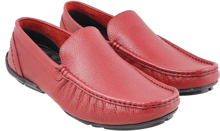 mochi red loafers