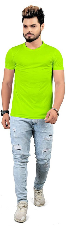 RELIEF ZONE Solid Men Round Neck Light 