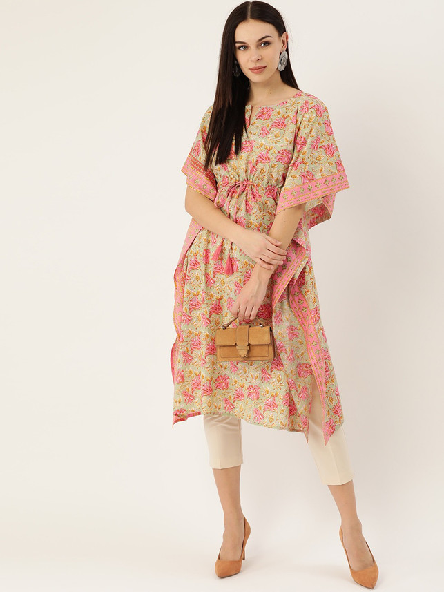 maaesa Floral Print Pure Cotton Women 