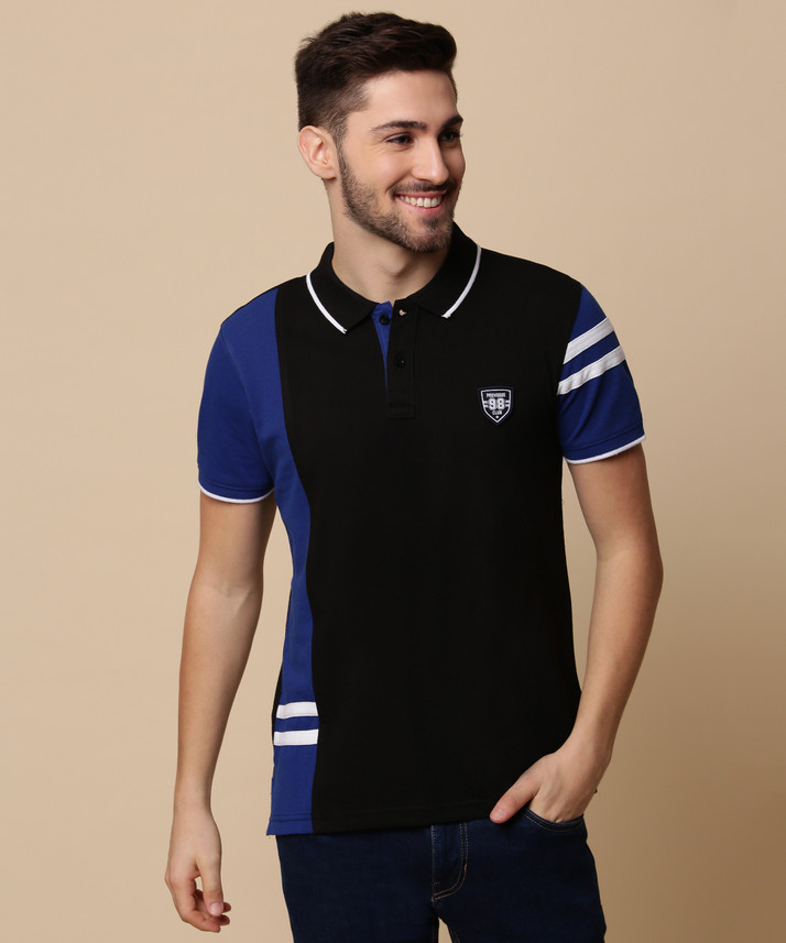 PROVOGUE Color Block Men Polo Neck 
