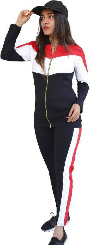 jaydev art Colorblock Women Track Suit 