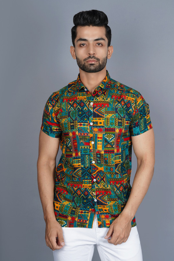 Raghav Textile Men Printed Beach Wear 