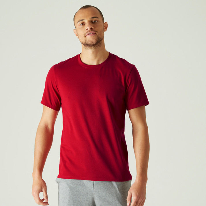 Decathlon - NYAMBA Solid Men Round Neck Red T-Shirt - Buy Decathlon - NYAMBA  Solid Men Round Neck Red T-Shirt Online at Best Prices in India |  Flipkart.com