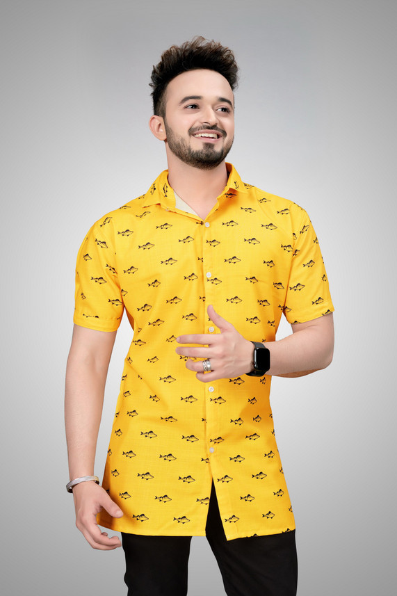 Men Printed Casual Multicolor Shirt 