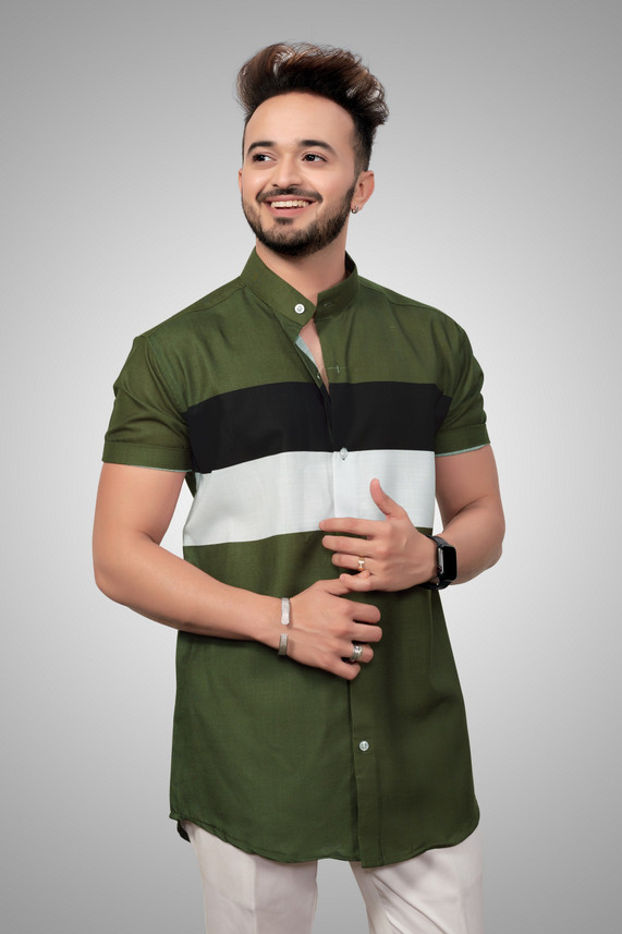 Men Printed Casual Multicolor Shirt 
