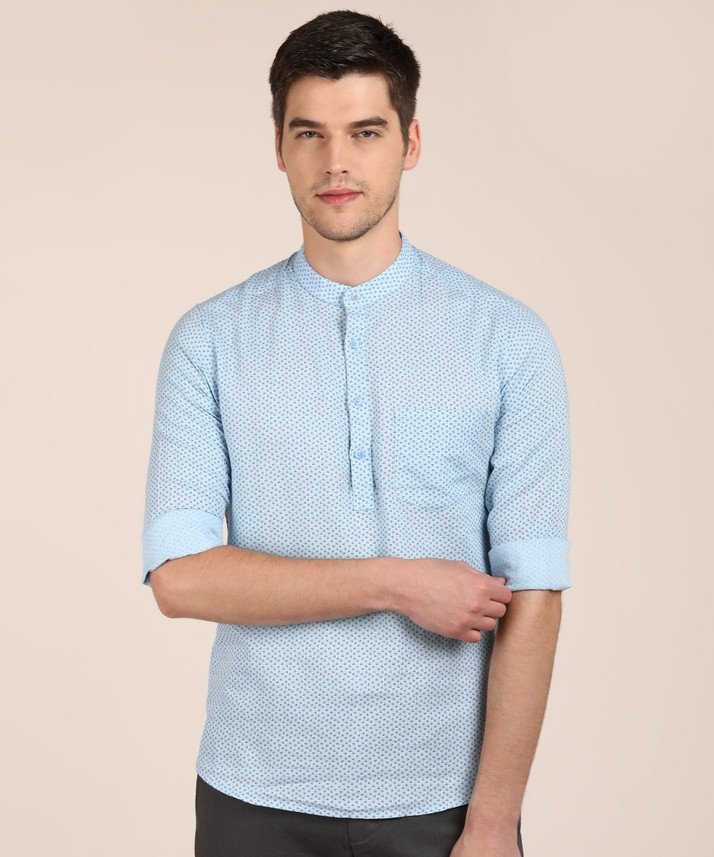 Spykar Men Printed Casual Black, Blue 