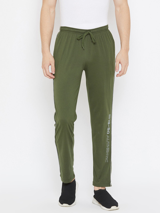DUKE Solid Men Green Track Pants - Buy 