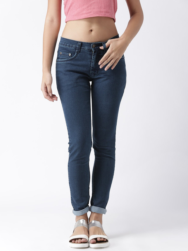 Inthyng Skinny Women Dark Blue Jeans 