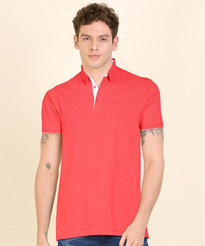 Pepe Jeans Solid Men Polo Neck Red T 
