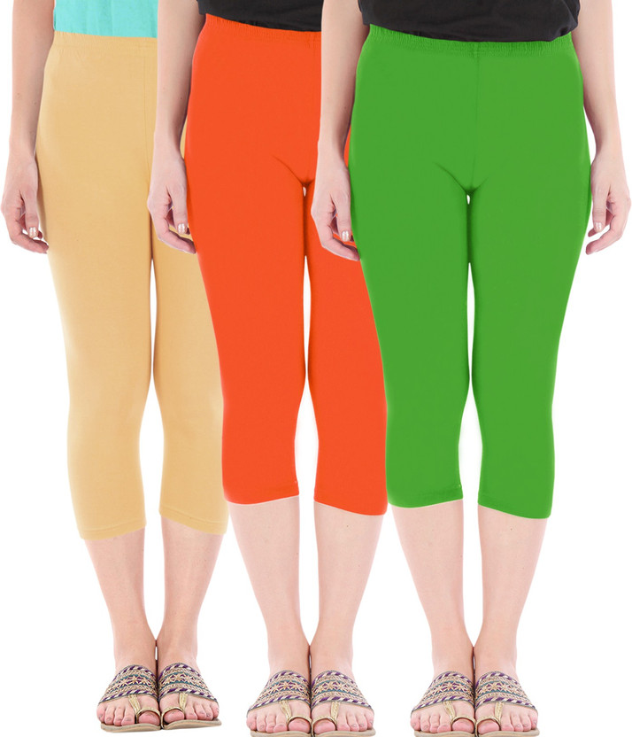 BEFLI Capri Leggings Women Brown 