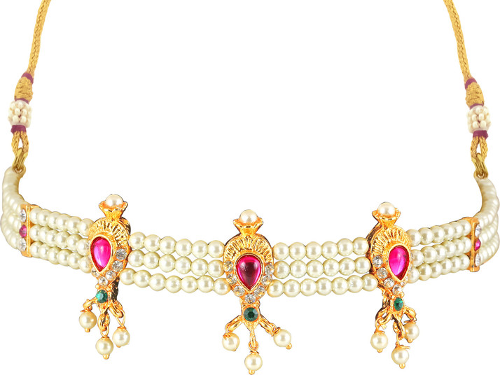 Maharashtrian chinchpeti moti necklace 
