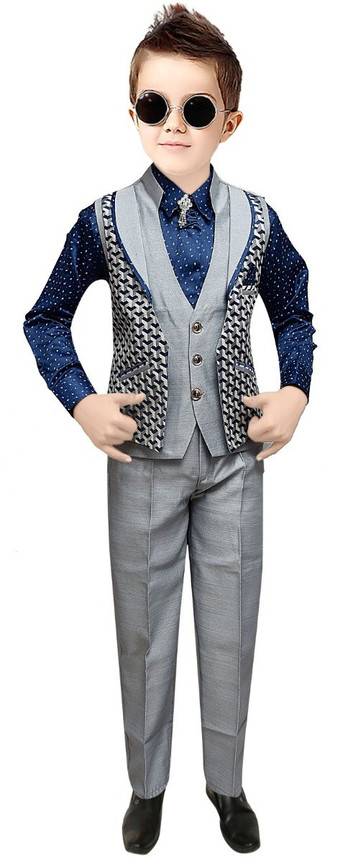 TUCUTE Boys Wedding Shirt, Waistcoat 