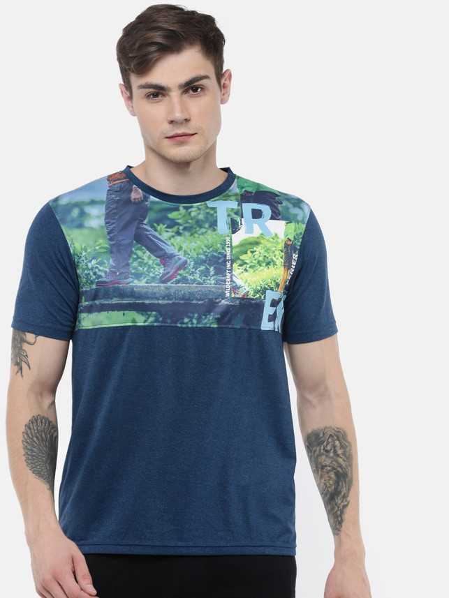 Wildcraft Printed Men Round Neck 
