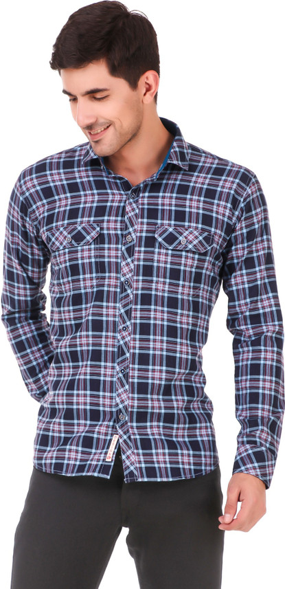 Men Checkered Casual Multicolor Shirt 