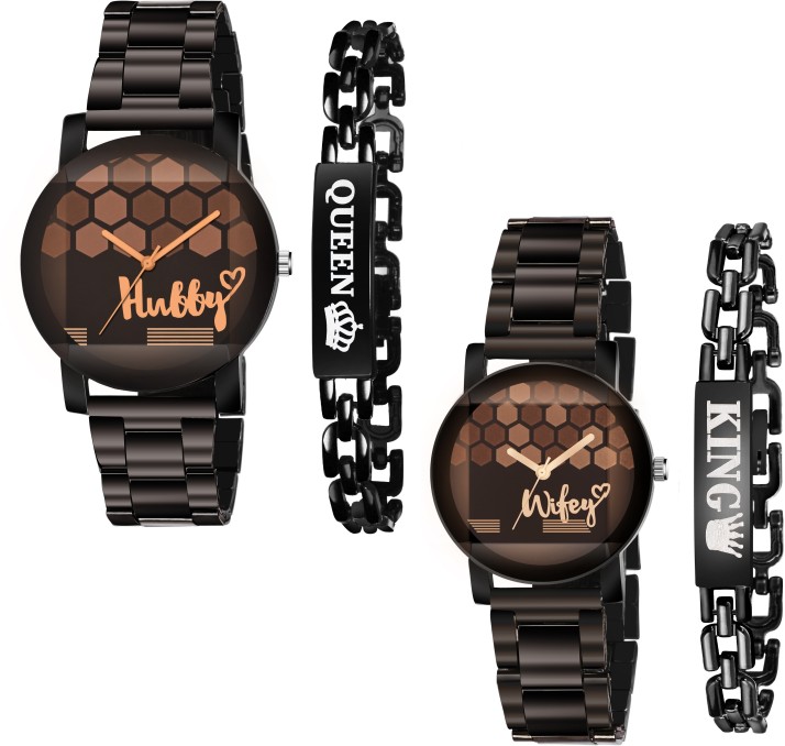 watch with bracelet set flipkart