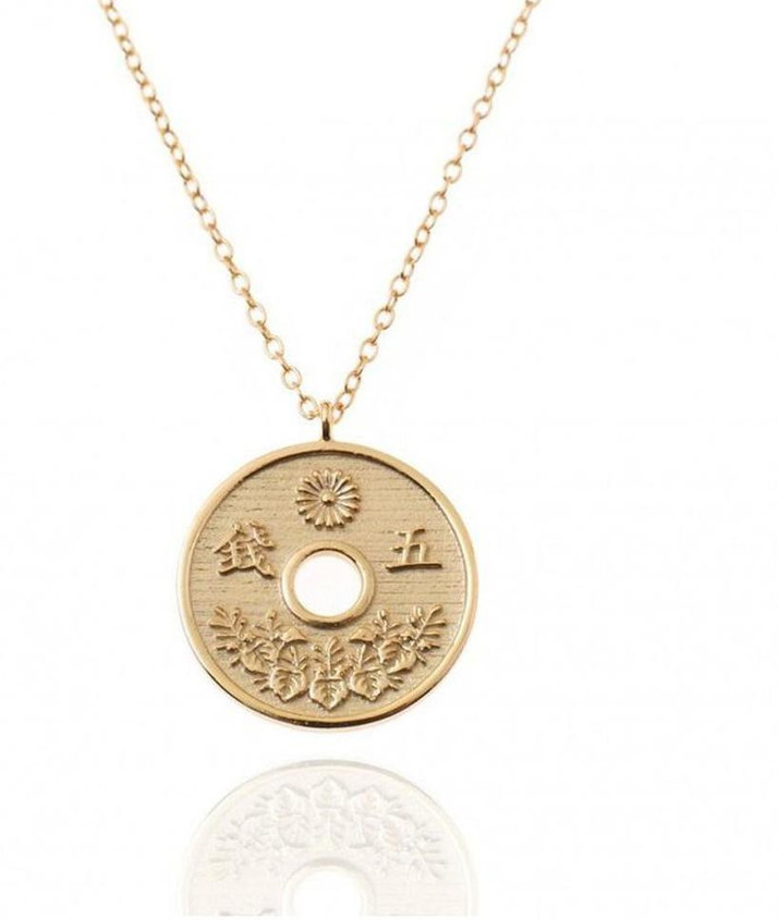 Chinese Coin Pendant Necklace 