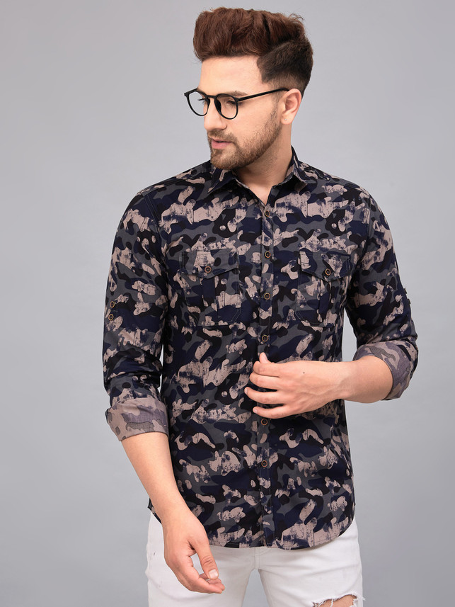 LOUIS MONARCH Men Military Camouflage 
