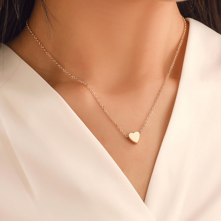 Sorellaz Womens Golden Heart Chain 