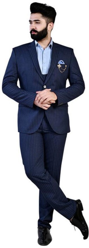 blue lining suit