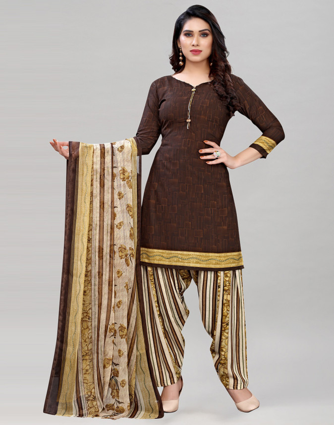 Buy Siril Crepe Printed Salwar Suit 