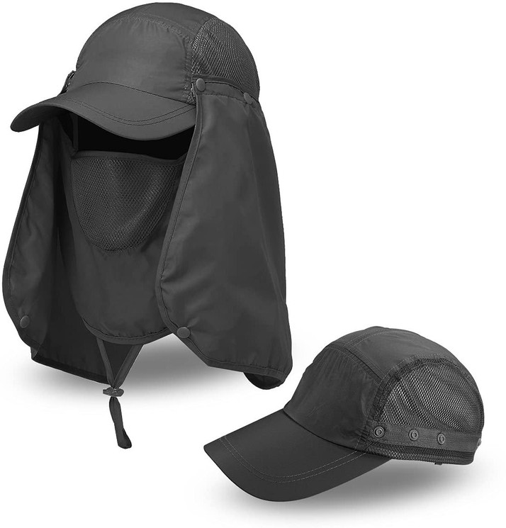 Women Cap Removable Neck Face Mask Head 