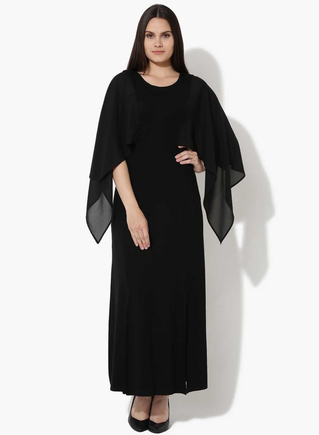 Lakshita Women Maxi Black Dress - Buy 