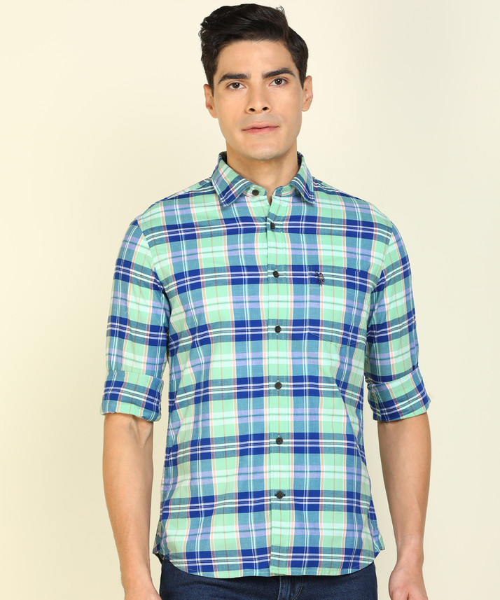 U.S. POLO ASSN. Men Checkered Casual 