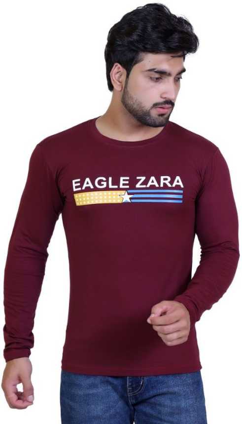 Eagle Zara Printed Men Round Neck Maroon T Shirt Buy Eagle Zara Printed Men Round Neck Maroon T Shirt Online At Best Prices In India Flipkart Com