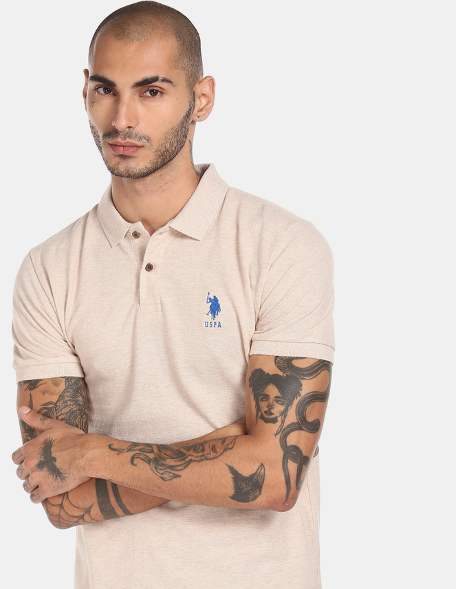 U.S. POLO ASSN. Solid Men Polo Neck 