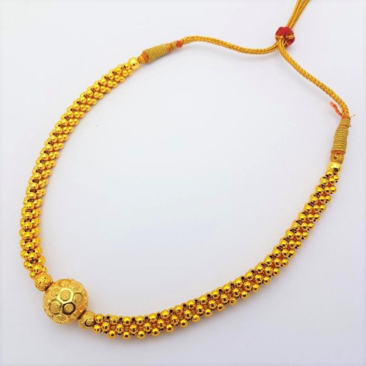 Kolhapuri Saaj Gold Plated Thushi 