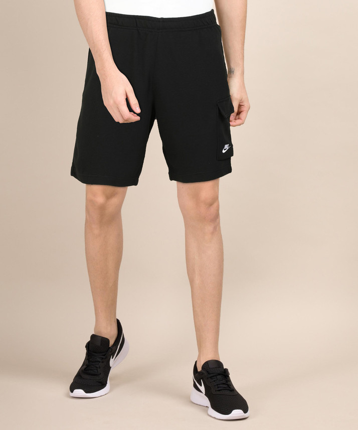 NIKE Solid Men Black Sports Shorts 