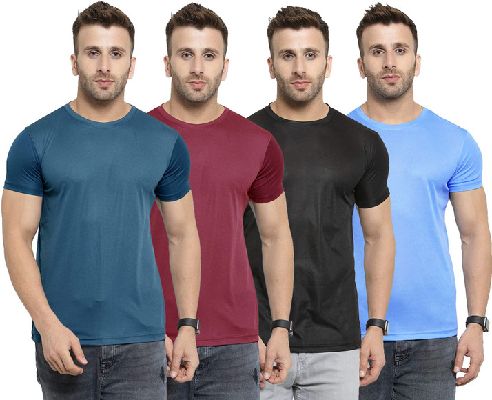 UDI n ADI Solid Men Round Neck Dark 