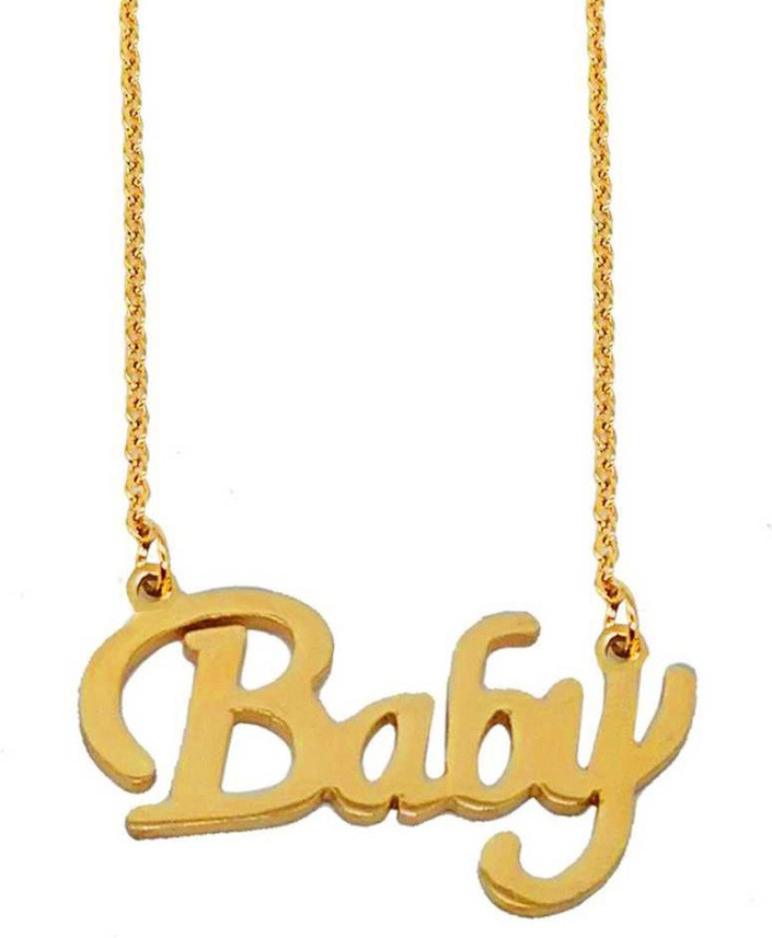 Letter Locket Necklace Pendant Chain 