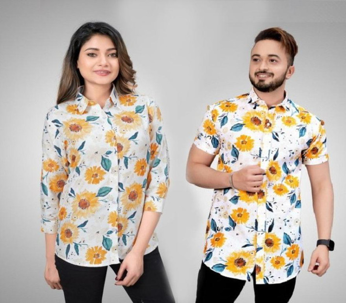 Women Printed Casual Multicolor Shirt 
