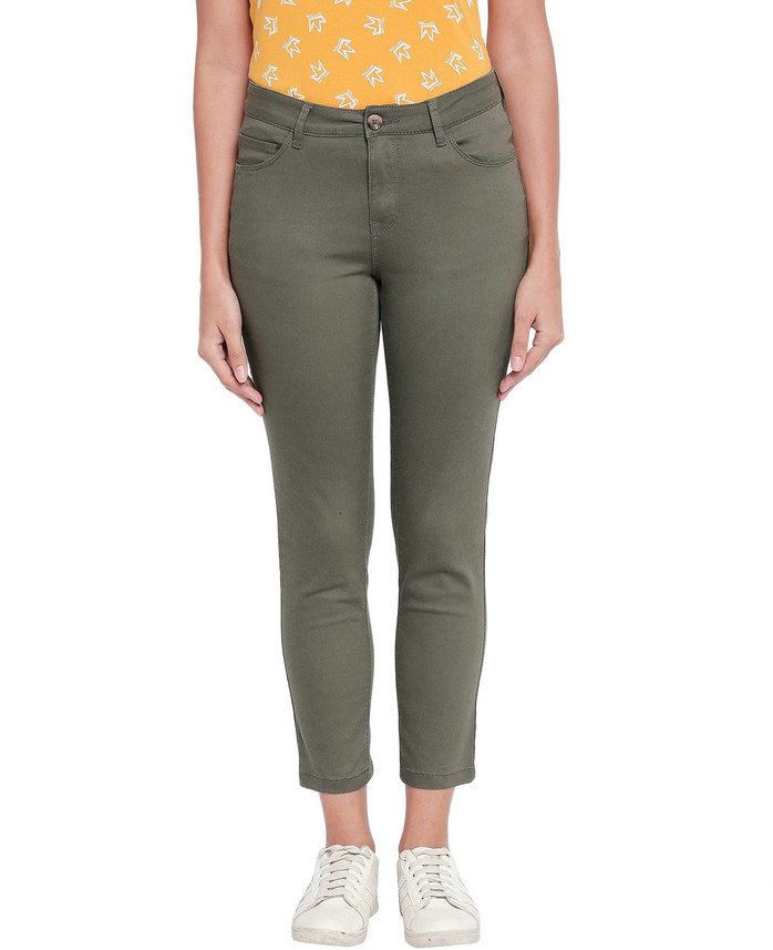 Pantaloons Regular Women Green Jeans 