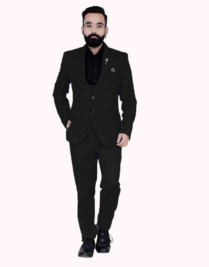 Slim Fit 3pcs Suit (Coat, Pant 