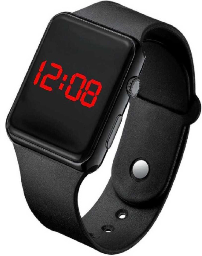 cheap black digital watch