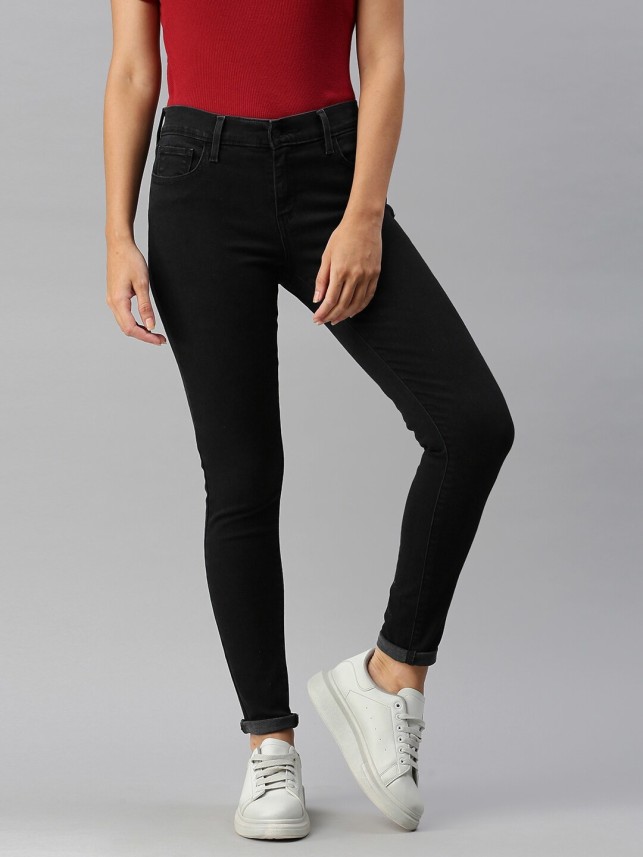 levi jeans black womens