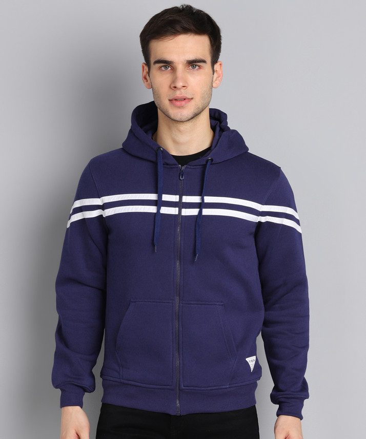 Full Sleeve Striped Men Sweatshirt 