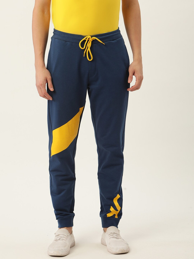 Benetton Color Block Men Dark Blue 