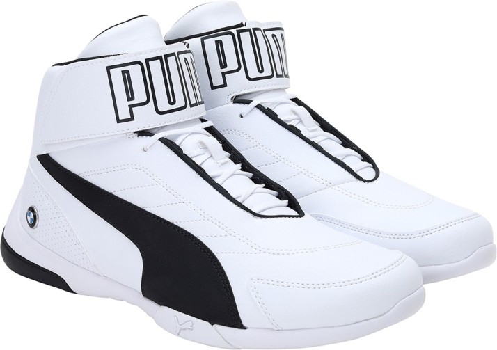 stylish puma men's bmw mid top sneakers