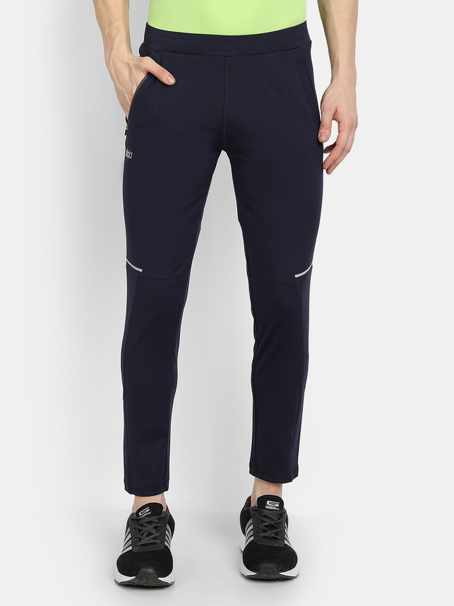 DIDA Solid Men Dark Blue Track Pants 