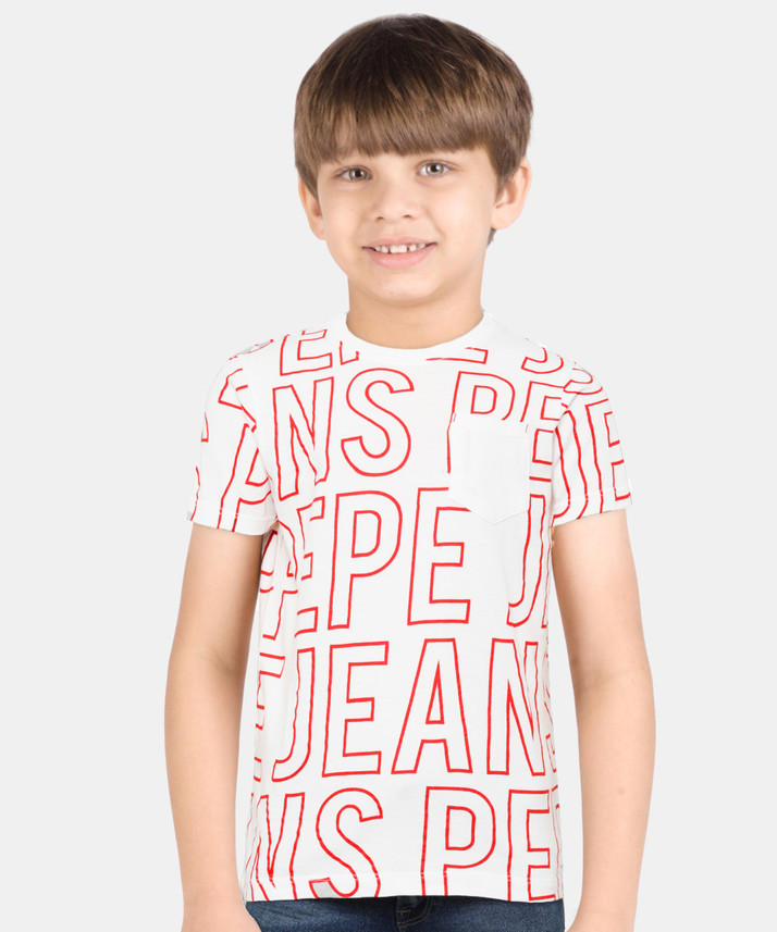 Pepe Jeans Boys Printed Pure Cotton 