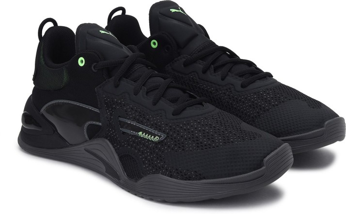 puma black colour shoes