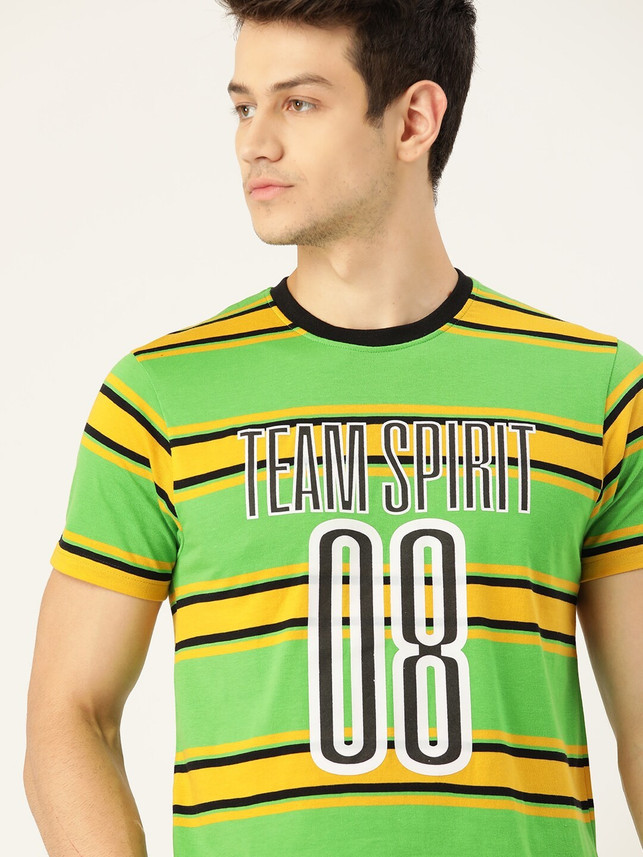 Moda Rapido Striped Men Round Neck 