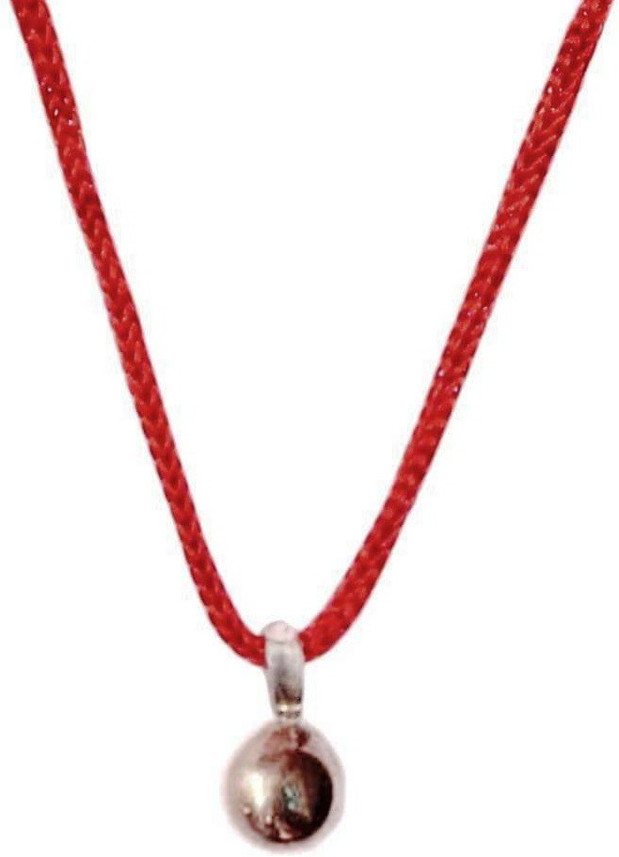 Takshila Gems Pure Silver Ball Pendant 